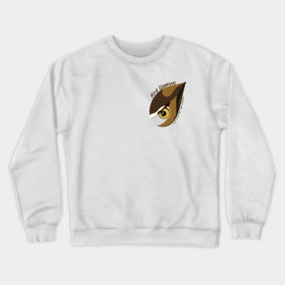 Great Horned Owl (Large Text) Crewneck Sweatshirt